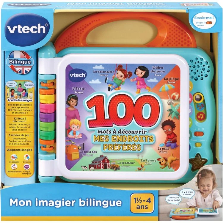 Grosses soldes 🔔 VTECH Mon Imagier Bilingue - Mes Endroits Préférés 🎁 4 Grosses soldes 🔔 VTECH Mon Imagier Bilingue - Mes Endroits Préférés 🎁 – Image 2