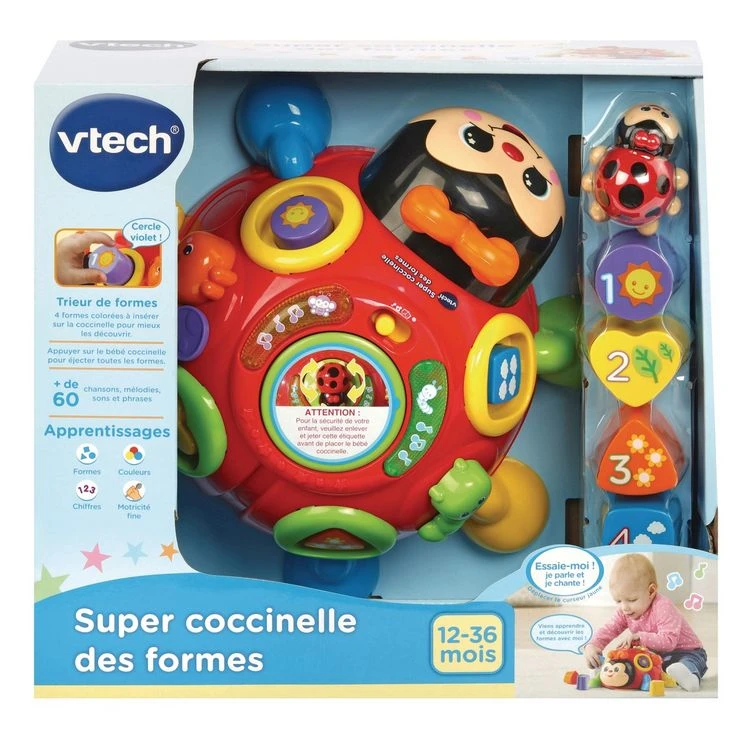 Vente flash ❤️ VTECH Super Coccinelle Des Formes Interactive 🔥 5 Vente flash ❤️ VTECH Super Coccinelle Des Formes Interactive 🔥 – Image 3