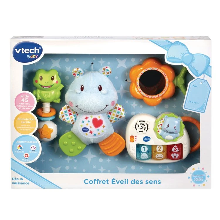 Nouveau ✔️ VTECH Coffret De Naissance Bleu - éveil Des Sens 🎉 4 Nouveau ✔️ VTECH Coffret De Naissance Bleu - éveil Des Sens 🎉 – Image 2