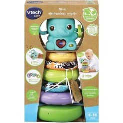 Meilleure vente 😍 VTECH BABY Nino, Éléphanteau Empilo 3 En 1 🔥