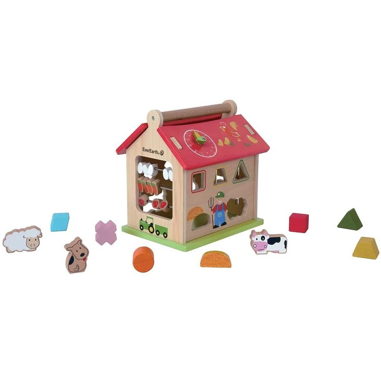 Remise 😉 EverEarth Jeu De Tri Ferme En Bois 🤩 4 Remise 😉 EverEarth Jeu De Tri Ferme En Bois 🤩 – Image 2