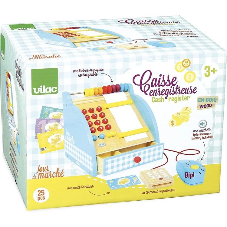 Meilleure affaire 🎁 Vilac Caisse Enregistreuse En Bois Jour De Marche ⌛ 4 Meilleure affaire 🎁 Vilac Caisse Enregistreuse En Bois Jour De Marche ⌛ – Image 2