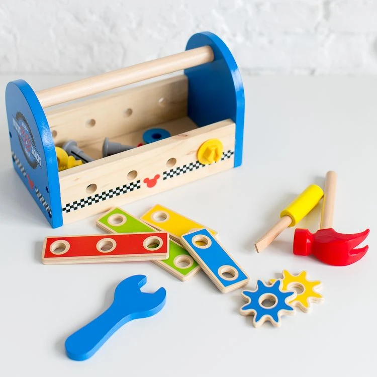 Promo 🧨 DISNEY Jouet En Bois - Boîte à Outils En Bois Mickey Disney 👍 4 Promo 🧨 DISNEY Jouet En Bois - Boîte à Outils En Bois Mickey Disney 👍 – Image 2