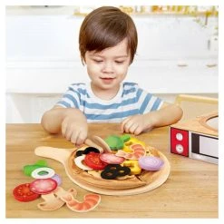 Coupon ⭐ Hape Kit Ce Soir C Est Pizza, Jouet En Bois 👏 -Clementoni Shop unnamed file 1200