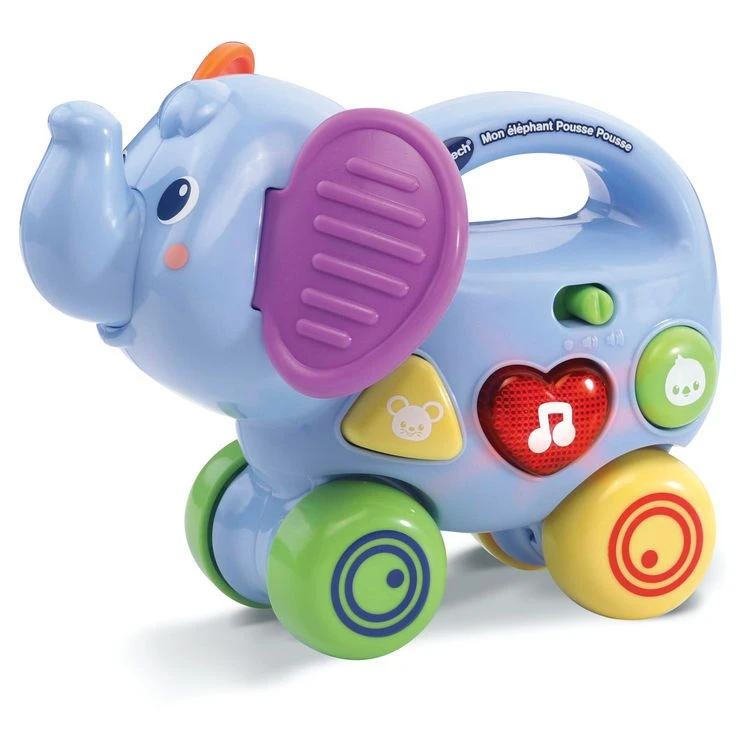 De gros ❤️ VTECH Eléphant Pousse Pousse ⌛ 3 De gros ❤️ VTECH Eléphant Pousse Pousse ⌛