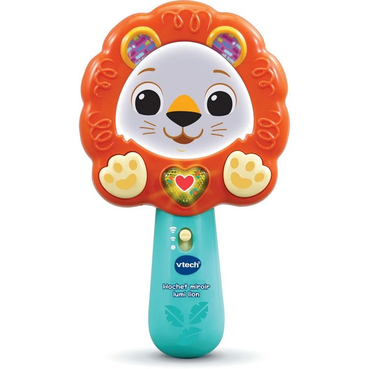 Nouveau 👏 VTECH BABY Hochet Miroir Lumi Lion 🤩 3 Nouveau 👏 VTECH BABY Hochet Miroir Lumi Lion 🤩