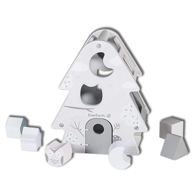 Tout neuf 🌟 EVEREARTH Trieur De Formes Sapin En Bois ⌛ 3 Tout neuf 🌟 EVEREARTH Trieur De Formes Sapin En Bois ⌛