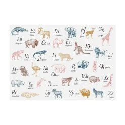 Meilleure affaire ✨ ATMOSPHERA Sticker Animaux Alphabet 50x70 Cm ❤️