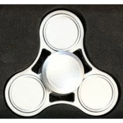 Remise 🎉 CestMoiLaPlusBelle Hand Spinner Gris Argenté En Métal Avec Son Coffret 💯
