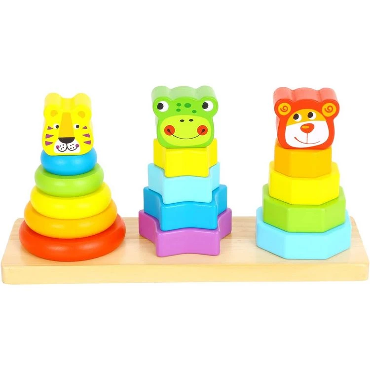 Nouveau 🌟 Jouets En Bois Empilables – Anneaux Empilables Avec Tête De Lion, Chien Et Grenouille – Conçu Pour Le Développement Cognitif Et De Motricité Fine 🎉 3 Nouveau 🌟 Jouets En Bois Empilables – Anneaux Empilables Avec Tête De Lion, Chien Et Grenouille – Conçu Pour Le Développement Cognitif Et De Motricité Fine 🎉