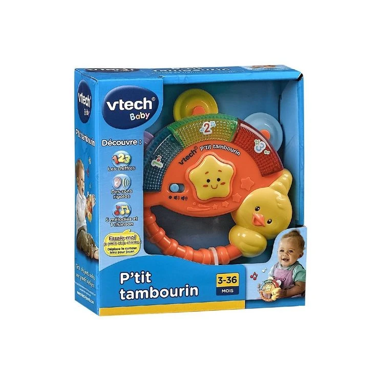 Remise ⌛ VTECH P'tit Tambourin Interactif 💯 4 Remise ⌛ VTECH P'tit Tambourin Interactif 💯 – Image 2