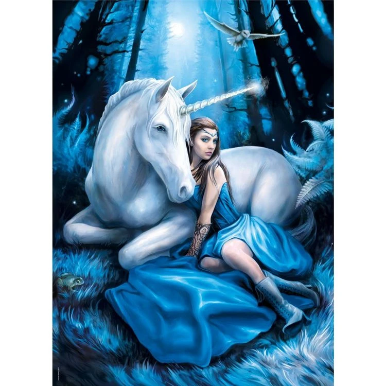 Nouveau 😀 CLEMENTONI Puzzle Blue Moon - Anne Stokes 1000 Pieces 🔥 4 Nouveau 😀 CLEMENTONI Puzzle Blue Moon - Anne Stokes 1000 Pieces 🔥 – Image 2