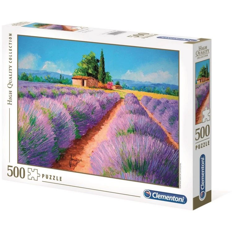 Sortie 💯 CLEMENTONI Puzzle Lavender Scent - 500 Pieces 🎉 3 Sortie 💯 CLEMENTONI Puzzle Lavender Scent - 500 Pieces 🎉