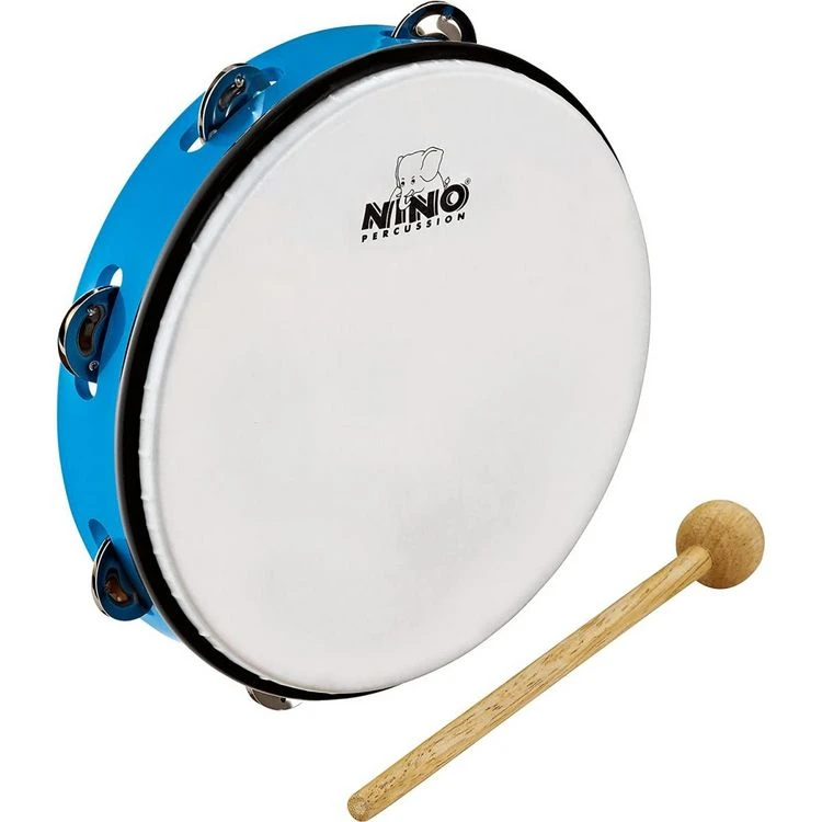 Grosses soldes 🎉 TAMBOURIN NINO ABS 20cm + CYMB, BLEU 🔔 3 Grosses soldes 🎉 TAMBOURIN NINO ABS 20cm + CYMB, BLEU 🔔