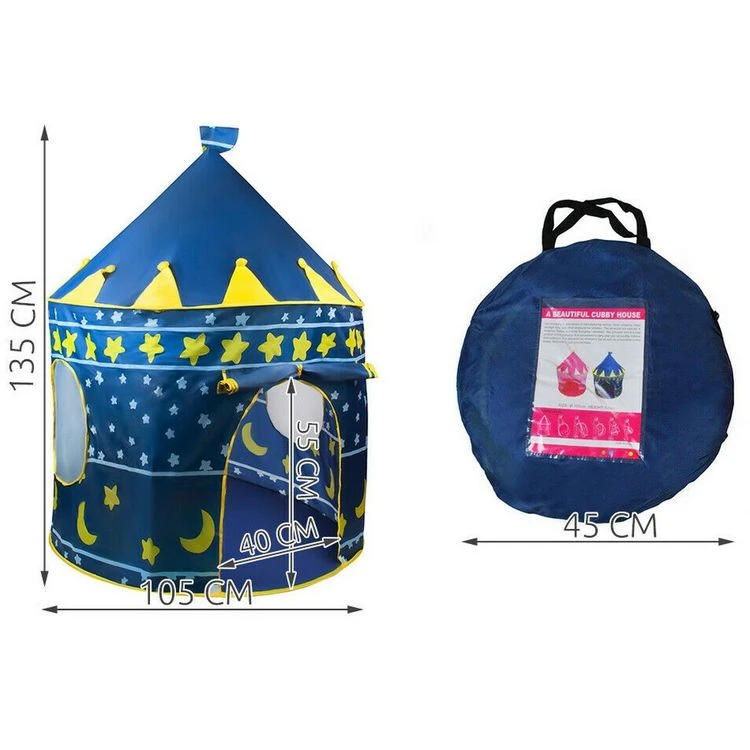 Vente flash 👍 Chateau En Tissu Bleu Cabane Tente Maison Jouet Enfant 👏 4 Vente flash 👍 Chateau En Tissu Bleu Cabane Tente Maison Jouet Enfant 👏 – Image 2