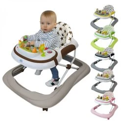 Meilleure affaire 👏 Monsieur Bébé Trotteur Bébé évolutif Musical Pliable Réglable En Hauteur 😍