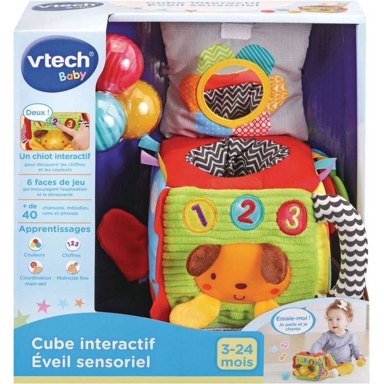 Nouveau 🛒 VTECH Cube Interactif éveil Sensoriel ⭐ 4 Nouveau 🛒 VTECH Cube Interactif éveil Sensoriel ⭐ – Image 2