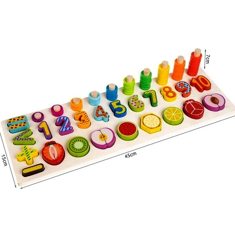 Budget ✔️ Puzzle Educatif En Bois Chiffre Fruit Calcul Enfant Numero Compter 👏 5 Budget ✔️ Puzzle Educatif En Bois Chiffre Fruit Calcul Enfant Numero Compter 👏 – Image 3