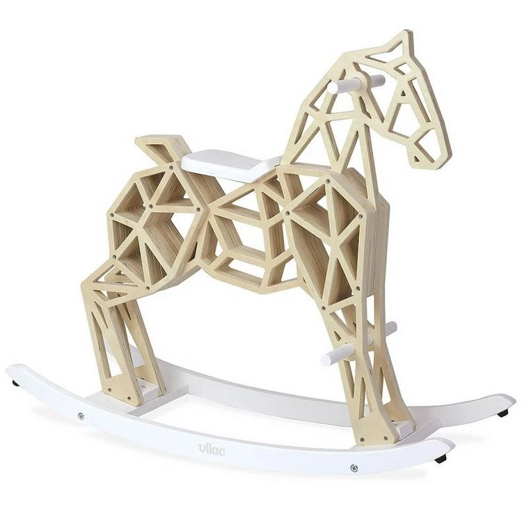 Bon marché 🎁 Vilac Jouet à Bascule En Bois : Cheval à Bascule Diamant 💯 4 Bon marché 🎁 Vilac Jouet à Bascule En Bois : Cheval à Bascule Diamant 💯 – Image 2