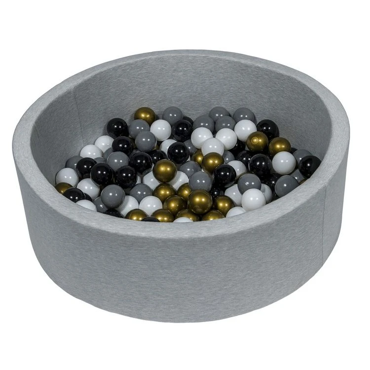 Le moins cher 💯 Piscine à Balles Aire De Jeu + 200 Balles Noir, Blanc, Or, Gris 🌟 3 Le moins cher 💯 Piscine à Balles Aire De Jeu + 200 Balles Noir, Blanc, Or, Gris 🌟