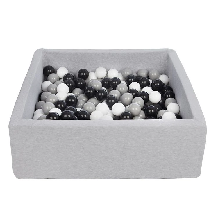Meilleure affaire 🔔 Piscine à Balles Pour Enfant, 90x90 Cm, Aire De Jeu + 200 Balles Noir, Blanc, Argent 🥰 3 Meilleure affaire 🔔 Piscine à Balles Pour Enfant, 90x90 Cm, Aire De Jeu + 200 Balles Noir, Blanc, Argent 🥰
