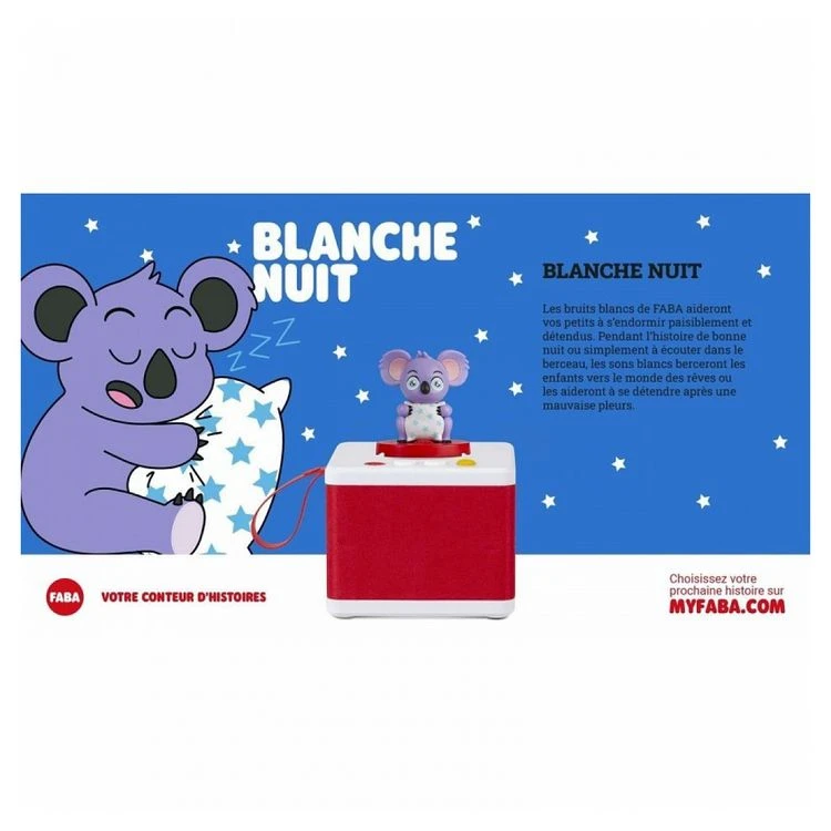 Grosses soldes 🎁 FABA Personnage Sonore, Blanche Nuit 🛒 4 Grosses soldes 🎁 FABA Personnage Sonore, Blanche Nuit 🛒 – Image 2