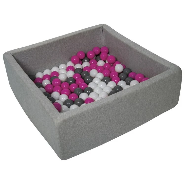 Promo 😍 Piscine à Balles Pour Enfant, 90x90 Cm, Aire De Jeu + 150 Balles Blanc, Rose, Gris ✔️ 3 Promo 😍 Piscine à Balles Pour Enfant, 90x90 Cm, Aire De Jeu + 150 Balles Blanc, Rose, Gris ✔️