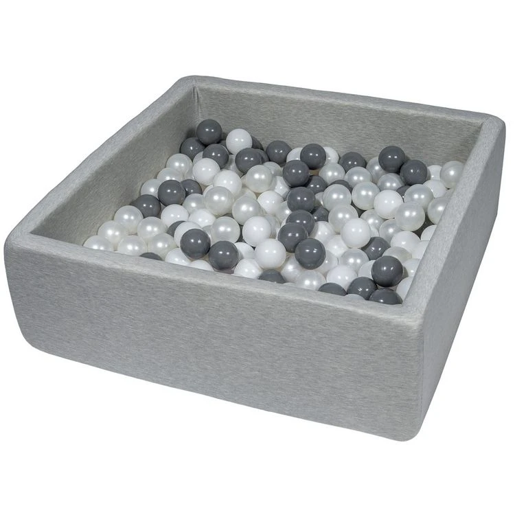 Promo ✔️ Piscine à Balles Pour Enfant, 90x90 Cm, Aire De Jeu + 300 Balles Blanc, Perle, Gris 🥰 3 Promo ✔️ Piscine à Balles Pour Enfant, 90x90 Cm, Aire De Jeu + 300 Balles Blanc, Perle, Gris 🥰