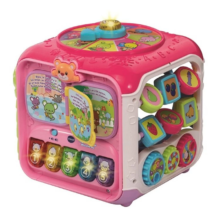 Coupon ❤️ VTECH BABY Super Cube Des Découvertes Rose 💯 3 Coupon ❤️ VTECH BABY Super Cube Des Découvertes Rose 💯