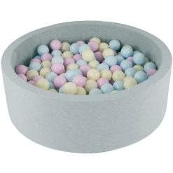 Sortie 🔔 Piscine à Balles Aire De Jeu + 450 Balles Rose, Bleu, Jaune (pastel) 🥰