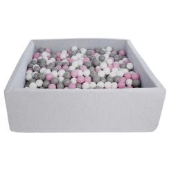 Les meilleures critiques de 🌟 Piscine à Balles Pour Enfant, 120x120 Cm, Aire De Jeu + 900 Balles Blanc,rose Clair,gris ✔️