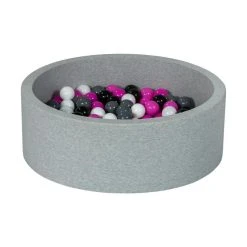 Le moins cher 🔔 Piscine à Balles Noir, Blanc, Rose,gris - 200 Balles 🤩