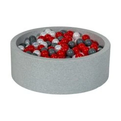 Budget 🔥 Piscine à Balles Rouge Gris Blanc- 450 Balles ✨