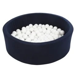 Acheter 🧨 Piscine à Balles Aire De Jeu + 150 Balles Bleu Marine Blanc ✔️