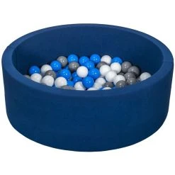 Coupon 🧨 Piscine à Balles Aire De Jeu + 150 Balles Bleu Marine Blanc,bleu,gris 👍