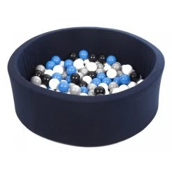 Offres 🛒 Piscine à Balles Noir,blanc,bleu,gris - 150 Balles Bleu Marine 👍