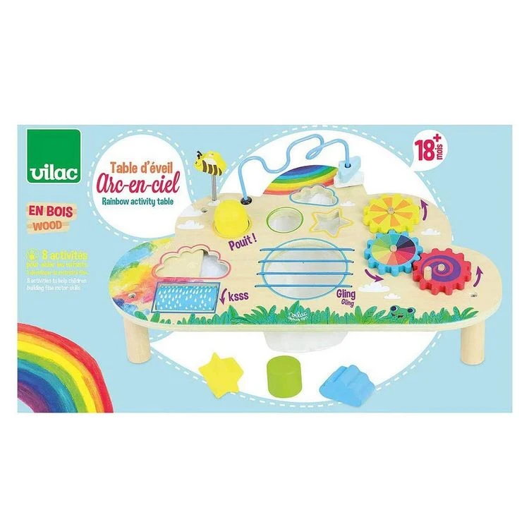Promo ⭐ Vilac Table D'éveil Arc-en-ciel 😉 5 Promo ⭐ Vilac Table D'éveil Arc-en-ciel 😉 – Image 3