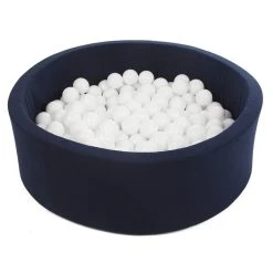 Nouveau ✨ Piscine à Balles Aire De Jeu + 300 Balles Bleu Marine Blanc 😉