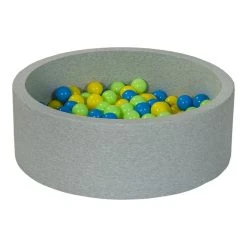 De gros 🎁 Piscine à Balles Aire De Jeu + 200 Balles Jaune, Bleu, Vert ✔️