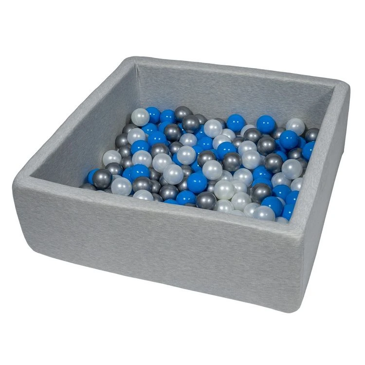 Grosses soldes 🔔 Piscine à Balles Pour Enfant, Dimensions: 90x90 Cm + 150 Balles Perle, Bleu, Argent 😀 3 Grosses soldes 🔔 Piscine à Balles Pour Enfant, Dimensions: 90x90 Cm + 150 Balles Perle, Bleu, Argent 😀