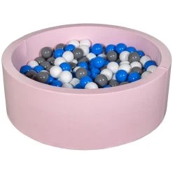 Grosses soldes 🥰 Piscine à Balles Aire De Jeu + 200 Balles Rose Blanc,bleu,gris 😉