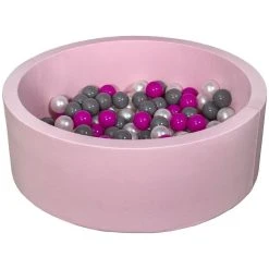 Meilleure affaire 🎁 Piscine à Balles Aire De Jeu + 150 Balles Rose Perle, Rose, Gris 😍