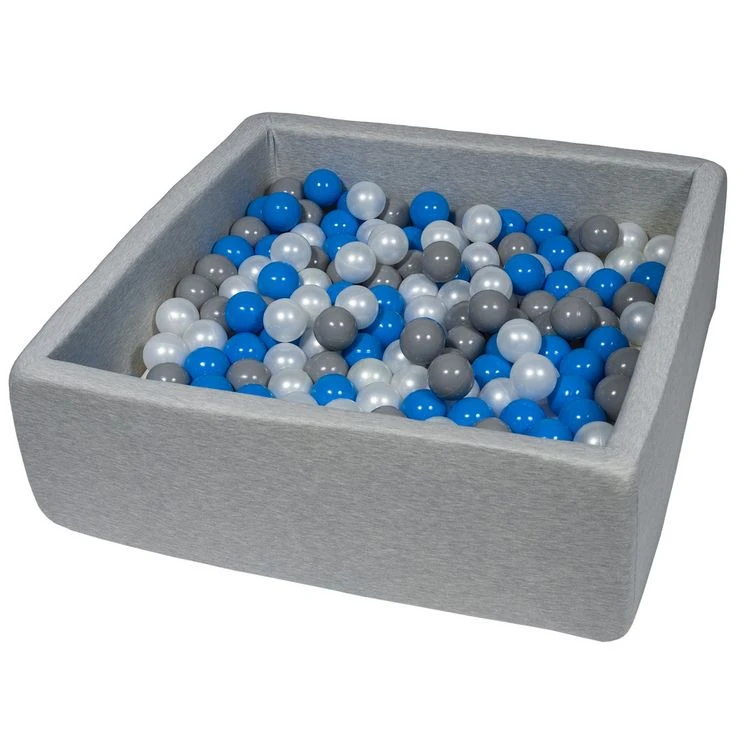 Sortie 🧨 Piscine à Balles Pour Enfant, 90x90 Cm, Aire De Jeu + 300 Balles Perle, Bleu, Gris 🧨 3 Sortie 🧨 Piscine à Balles Pour Enfant, 90x90 Cm, Aire De Jeu + 300 Balles Perle, Bleu, Gris 🧨
