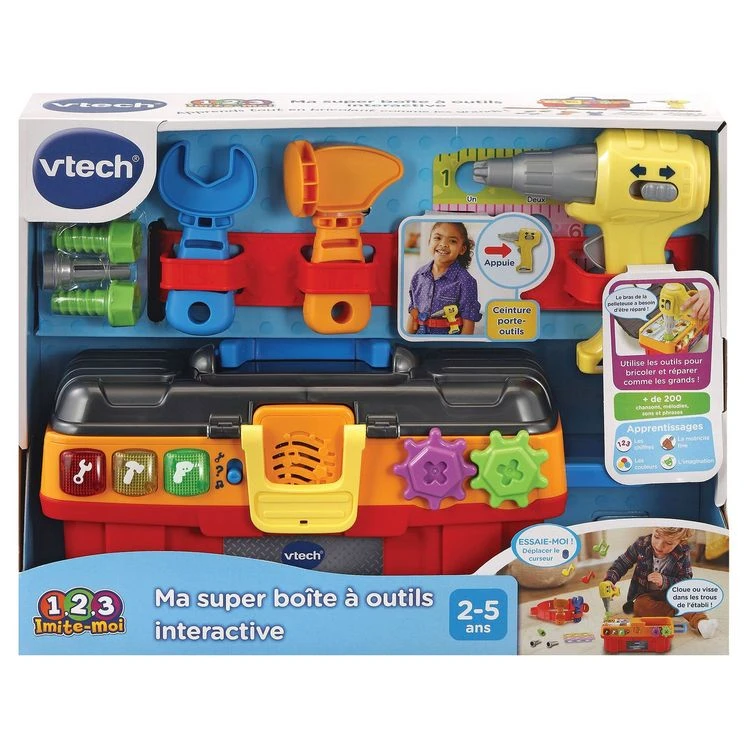 Vente flash 😀 VTECH Ma Super Boîte à Outils Interactive 😀 3 Vente flash 😀 VTECH Ma Super Boîte à Outils Interactive 😀