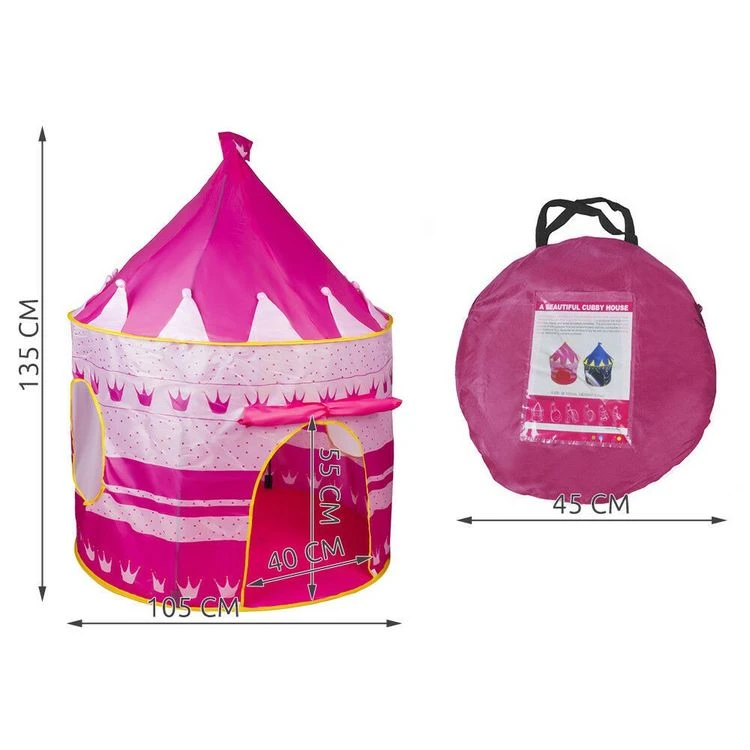 Remise 🎉 Chateau En Tissu Rose Cabane Tente Maison Jouet Enfant 😍 4 Remise 🎉 Chateau En Tissu Rose Cabane Tente Maison Jouet Enfant 😍 – Image 2