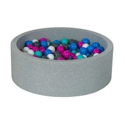 Meilleur prix 🔔 Piscine à Balles Aire De Jeu + 300 Balles Blanc, Bleu, Rose, Gris, Turquoise ❤️