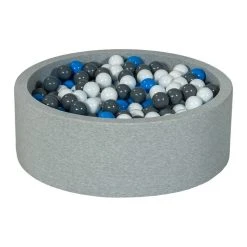 Meilleure vente 🛒 Piscine à Balles Aire De Jeu + 450 Balles Blanc, Bleu, Gris 🔔