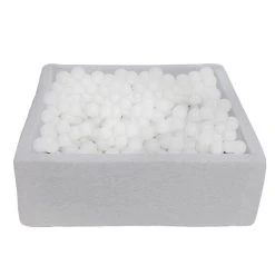 Coupon 🌟 Piscine à Balles Pour Enfant, 90x90 Cm, Aire De Jeu + 450 Balles Blanc ❤️