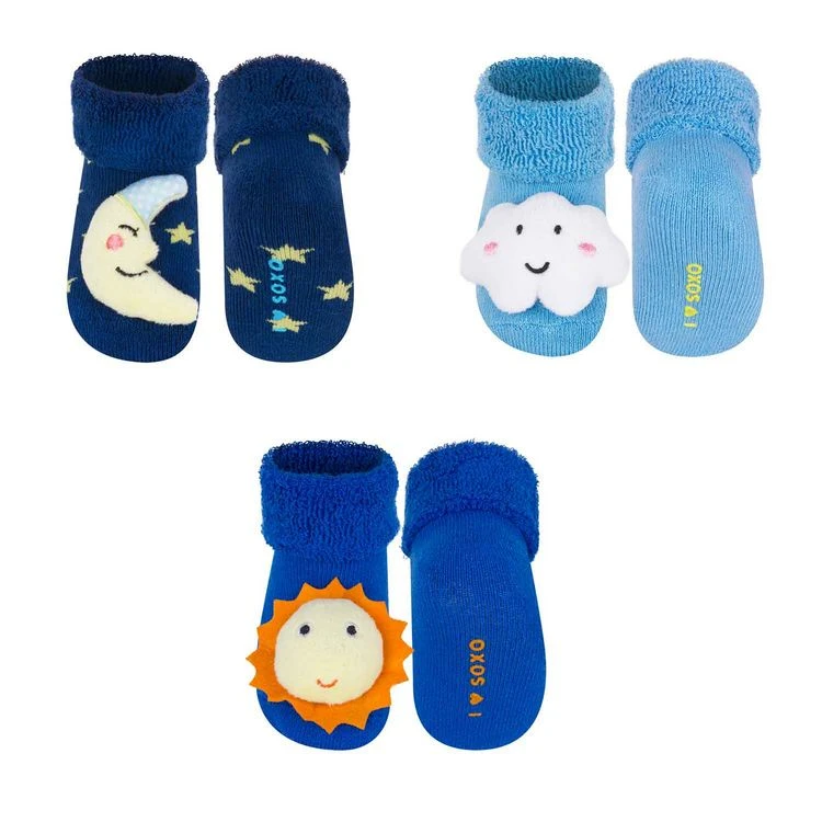 Vente flash ❤️ SEVIRA KIDS Lot De 3 Paires De Chaussettes D'éveil, Céleste Garçon SEVIRA KIDS 🥰 3 Vente flash ❤️ SEVIRA KIDS Lot De 3 Paires De Chaussettes D'éveil, Céleste Garçon SEVIRA KIDS 🥰